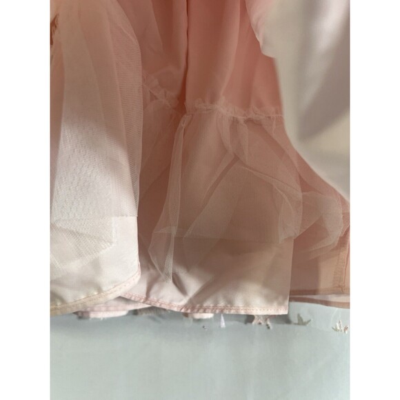 Pippa & Julie Light Pink Embroidered Star Dress Sz 24 Months - Picture 3 of 5